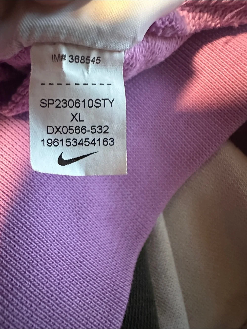 Vintage Nike Swoosh Men's 1/2 Zip Fleece Hoodie